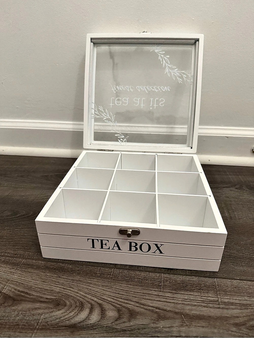White Tea Box Organizer